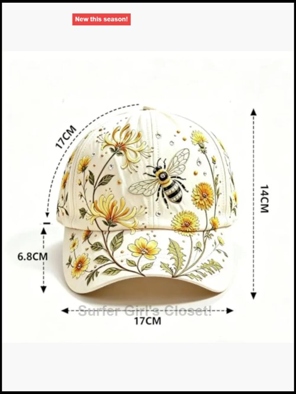 Limited Edition Garden Morning Baseball Cap, Adjustable Cotton Blend,